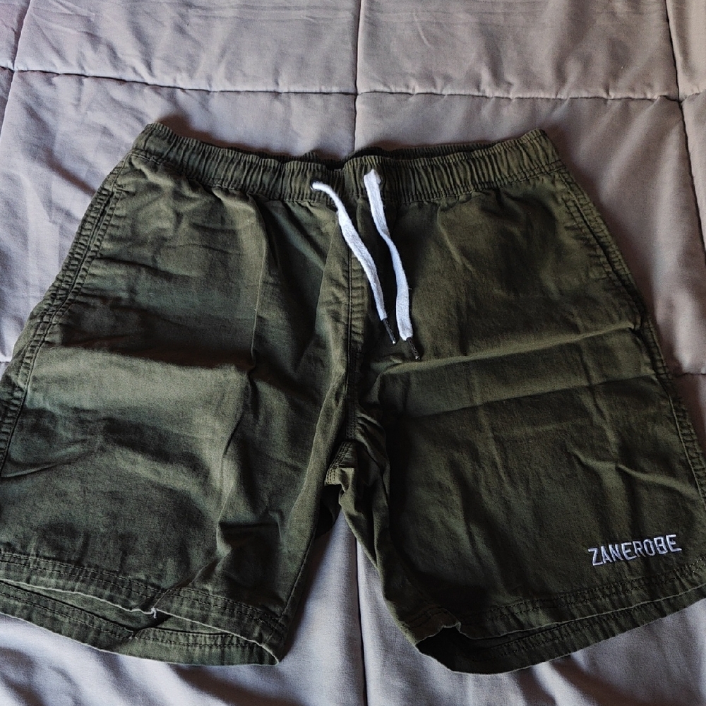 Zanerobe Green Shorts with Elastic Waistband